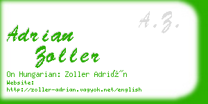 adrian zoller business card